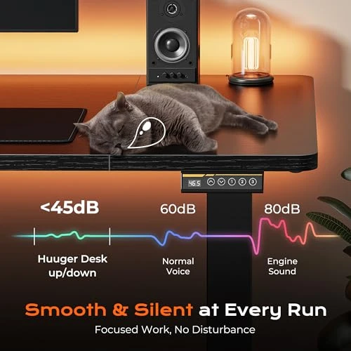 Large Electric Standing Desk — Mounts, Huuger