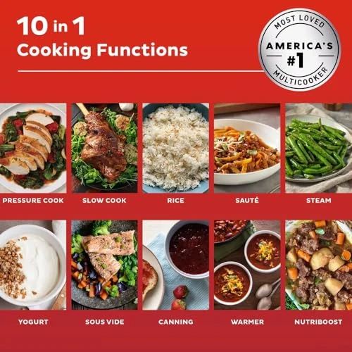 Pressure Cooker with WiFi Control, Nutri-Boost, Rice Cooker, Slow Cook, Sauté, Yogurt Maker, Sous Vide & Steam — Electric Pressure Cookers, Instant Pot