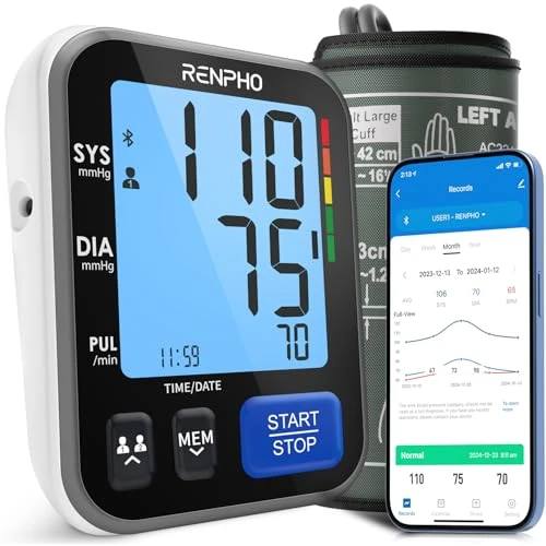 Smart Blood Pressure Monitor for Home Use — Blood Pressure Monitors, RENPHO