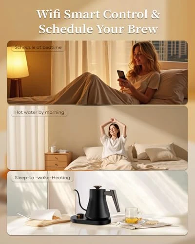 Smart Electric Gooseneck Kettle with WiFi Control — Kettles & Tea Machines, IntreLife
