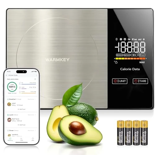 Smart Nutrition Food Scale with Nutritional Calculator App — Weight Management Tools, WARMKEY