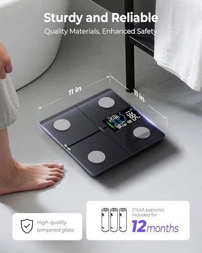 Smart Scale for Body Weight — Body Composition Analysis, OVUTEK