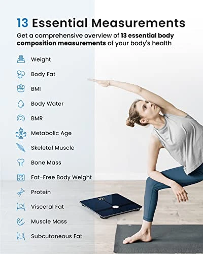 Wi-Fi Scale for Body Weight — Body Composition Analysis, FITINDEX