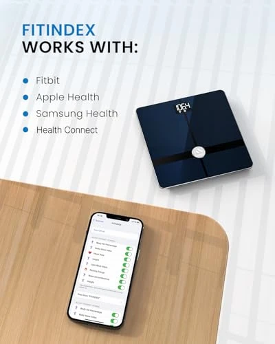 Wi-Fi Scale for Body Weight — Body Composition Analysis, FITINDEX