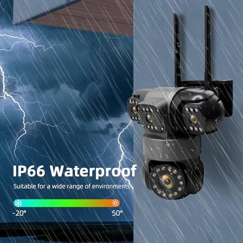 4-Lens Security Camera System — Outdoor Security Cameras, GUDFIDELIO