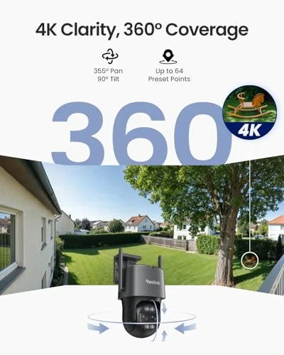4K Wired WiFi Outdoor Camera — Dome Surveillance Cameras, Reolink