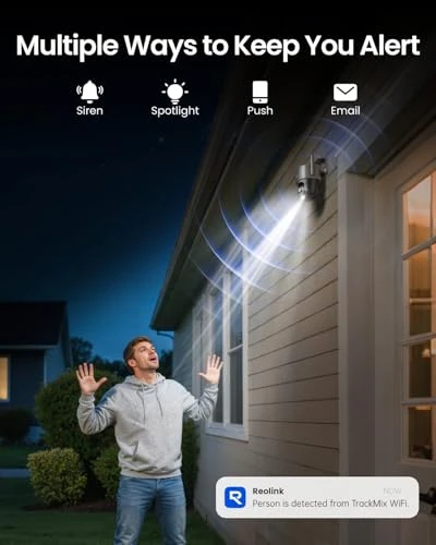 4K Wired WiFi Outdoor Camera — Dome Surveillance Cameras, Reolink