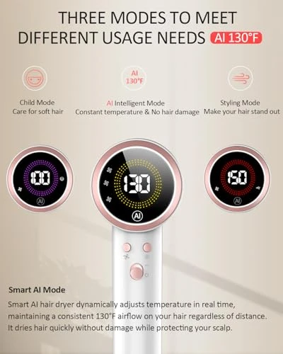 AI Smart High-Speed Hair Dryer with Plasma Ion Technology — Dryers & Accessories, Heylike