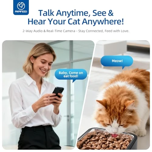 Automatic Pet Feeder with Camera and Two-Way Audio — Automatic Feeders, PAPIFEED