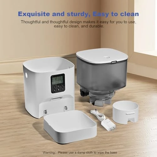 Automatic Pet Feeder with Voice Recorder — Automatic Feeders, ANDOLL HOME