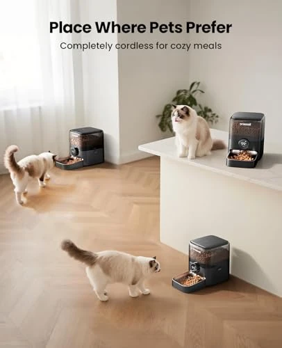 Cordless WiFi Automatic Cat Feeder — Automatic Feeders, oneisall