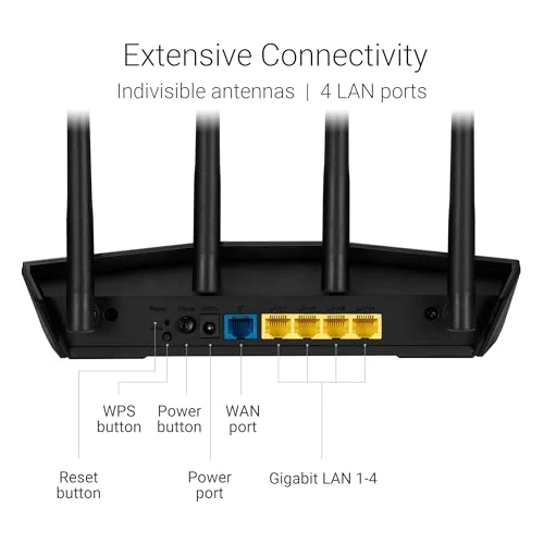 Dual Band WiFi 6 Extendable Router — Routers, Asus