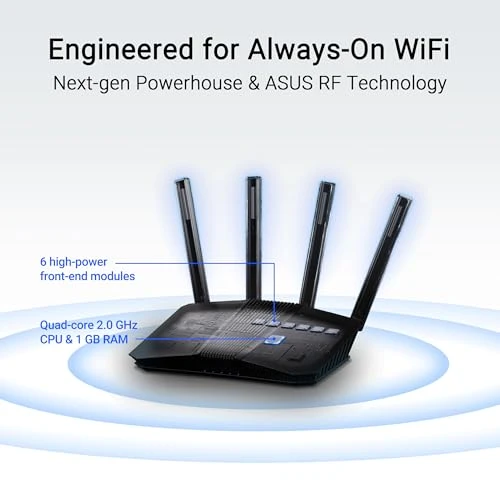 Dual-Band WiFi 7 Smart AiMesh Extendable Router — Routers, Asus