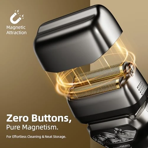 Electric Razor with Pop-Up Trimmer — Nose & Ear Trimmers, PongTHUMB