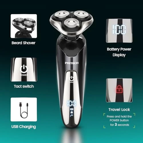 Electric Razor — Rotary, PRITECH