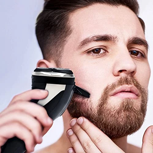 Electric Shaver Rotary Razor Beard Trimmer — Rotary, Hatteker