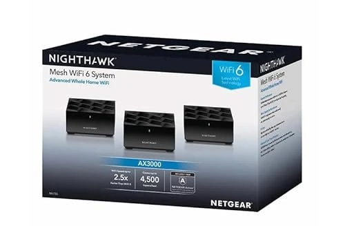 Nighthawk Dual-Band AX3000 3-Pack WiFi 6 Mesh System — Routers, NETGEAR
