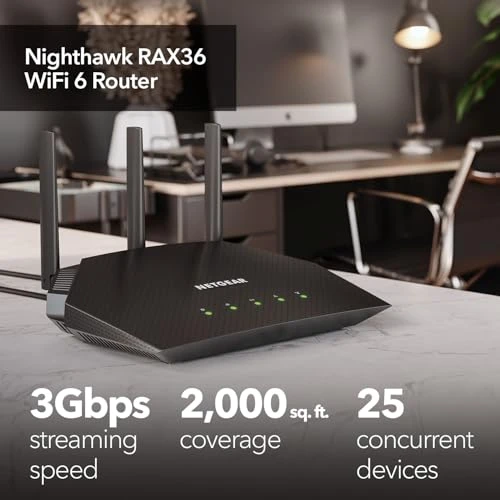 Nighthawk WiFi 6 Router — Routers, NETGEAR