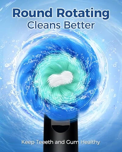Rotating Electric Toothbrush for Adults with 8 Brush Heads — Sonic Electric Toothbrushes, TEETHEORY