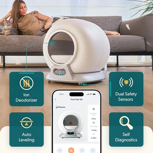 Self Cleaning Automatic Litter Box — Waste Bins, PetCove