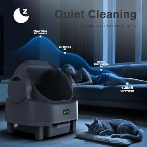 Self Cleaning Cat Litter Box — Waste Bins, LUODIER