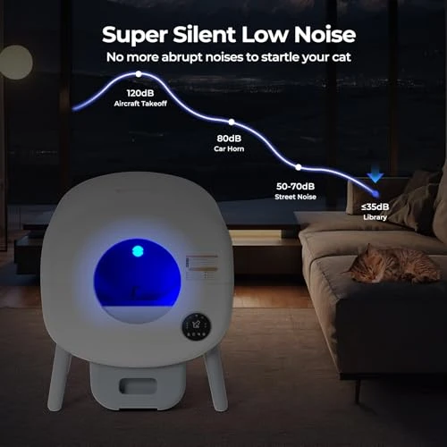 Self Cleaning Cat Litter Box — Waste Bins, Fsitego