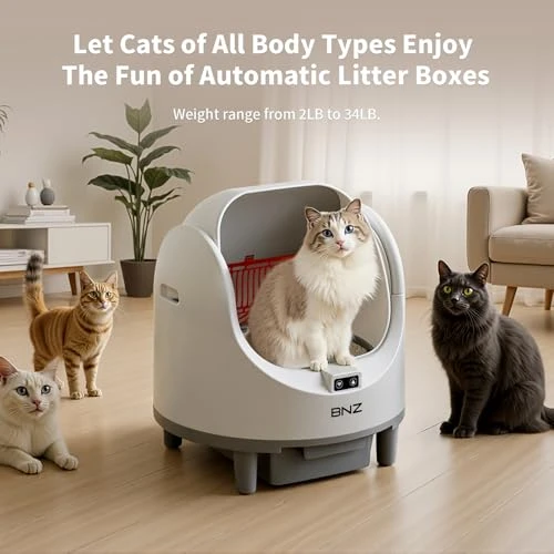 Self-Cleaning Cat Litter Box — Waste Bins, BNZ