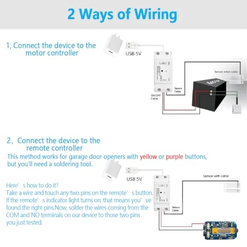Smart Garage Door Opener — Keypads & Remotes, Otcboimo