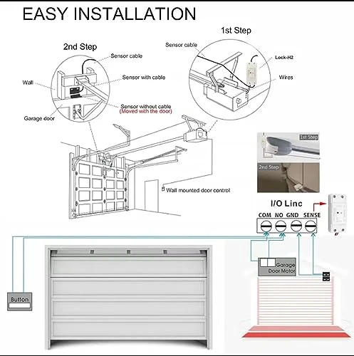 Smart WiFi Garage Door Opener Controller, Yitouniu