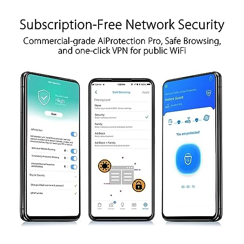 Whole-Home Tri-Band Mesh WiFi 6 System — Routers, Asus