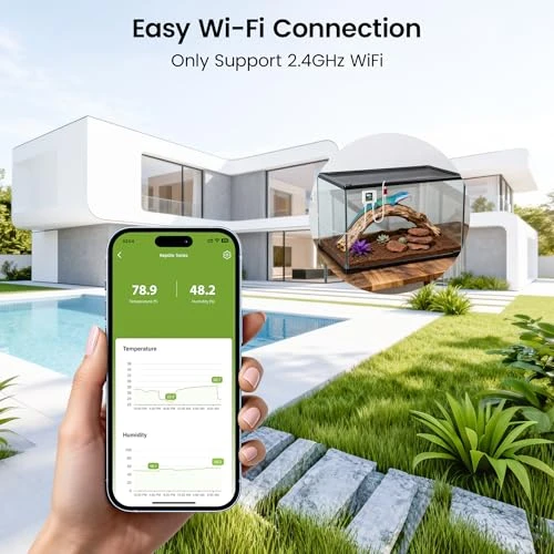 WiFi Reptile Hygrometer Indoor Thermometer — Hygrometers, MOCREO