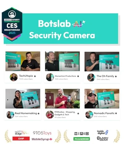 Wireless Outdoor Security Camera System with Solar Panel — Outdoor Security Cameras, BOTSLAB