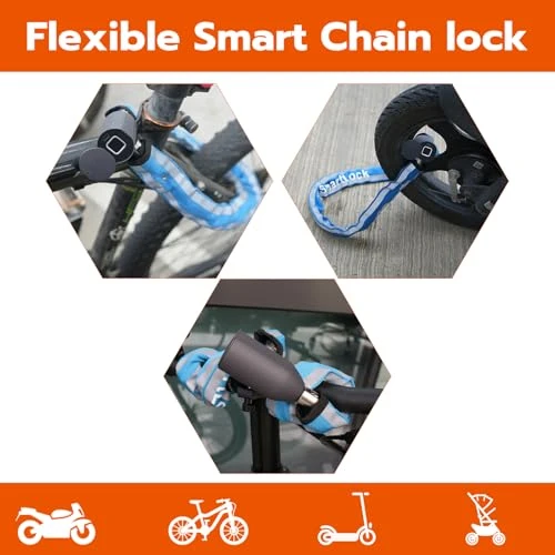 Fingerprint Bike Chain Lock — Chain, Dhiedas