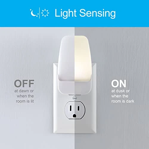 LED Night Light, Plug-in, Dusk to Dawn Sensor, Warm White, 2 Pack — Night Lights, GE