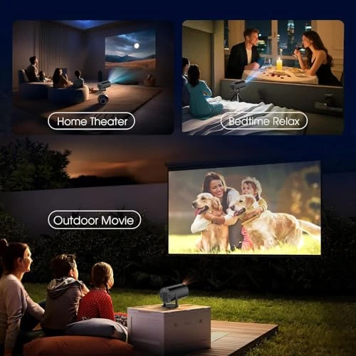 Mini Projector with WiFi and Bluetooth Built-in Apps — Home Theater Projectors, Gaimoo