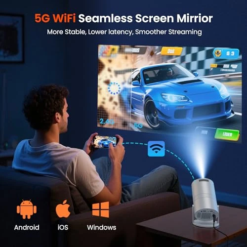 Mini Projector with WiFi and Bluetooth — Home Theater Projectors, WISHOLY