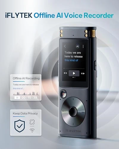 Offline Voice Recorder with Playback — Translator Device, iFLYTEK