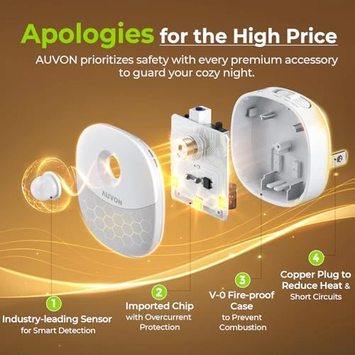 Plug in Night Light with Motion Sensor and Dusk to Dawn Sensor — Night Lights, AUVON