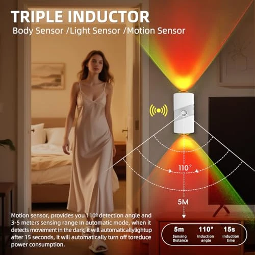 Rechargeable RGB Motion Sensor Night Light — Night Lights, XXMANX