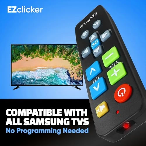 Replacement TV Remote with Big Buttons — Remote Controls, EZClicker