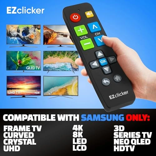 Replacement TV Remote with Big Buttons — Remote Controls, EZClicker