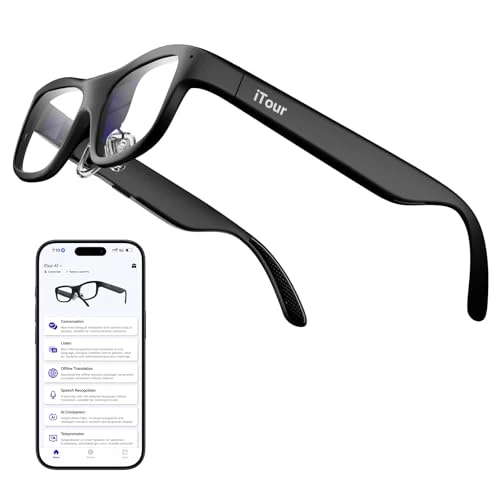 Smart AR Glasses with Real-Time Translation — Smart Glasses, iTour