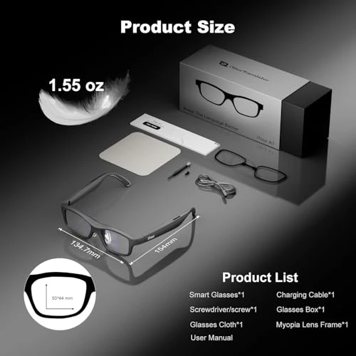 Smart AR Glasses with Real-Time Translation — Smart Glasses, iTour