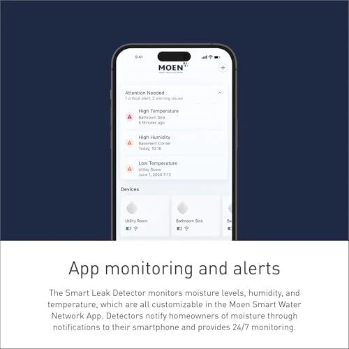 Smart Water Leak Detector — Water Leak Detection Systems, Moen