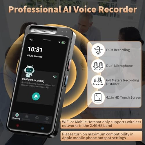 Voice Recorder with AI Transcription, Summarization, and Translation — Language Translators, HUREWA
