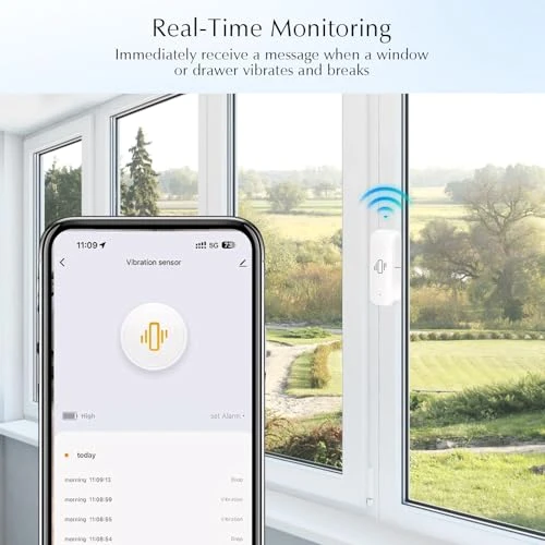 WiFi Vibration Sensor — Smart Home Security, Chatthen