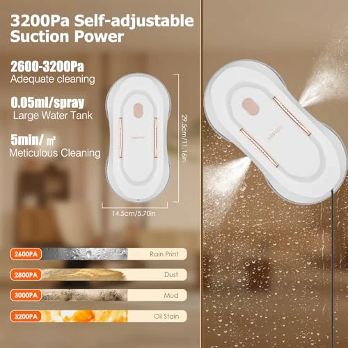 Window Cleaner Robot with Dual Water Spray — Smart Cleaning Robots, CHOVERY