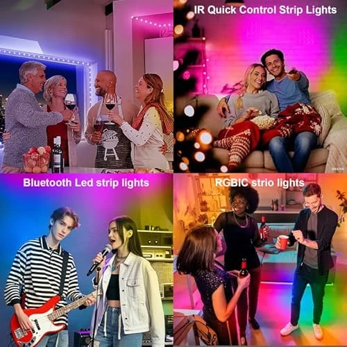 100ft Color Changing LED Strip Lights Kit with Remote and App Control — LED Strips, VOLIVO