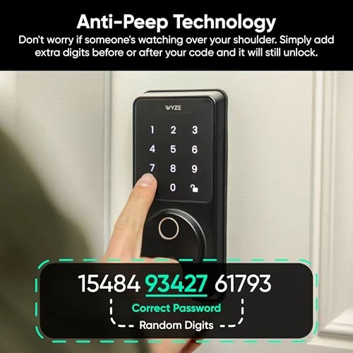 Auto-Lock Bolt Fingerprint Keyless Entry Smart Lock — Deadbolts, Wyze