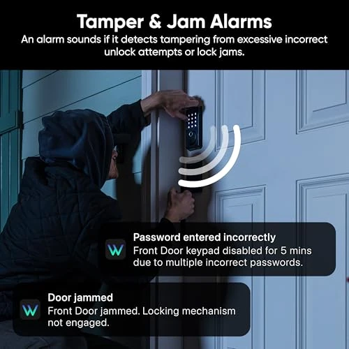 Auto-Lock Bolt Fingerprint Keyless Entry Smart Lock — Deadbolts, Wyze